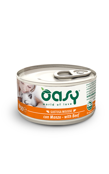 Oasy Gustosa Mousse Manzo Umido Gatto 85 Gr Oasy Gustosa Mousse Manzo Umido Gatto 85 Gr